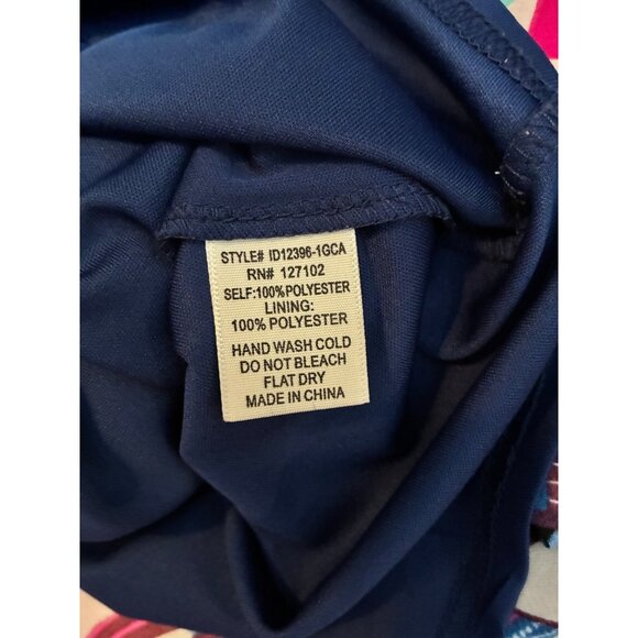 Pink Owl Womens Size L Multicolor Geometric Print Dress 3/4 Sleeve Boho Tunic - Picture 7 of 7